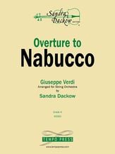 Nabucco Overture Orchestra sheet music cover